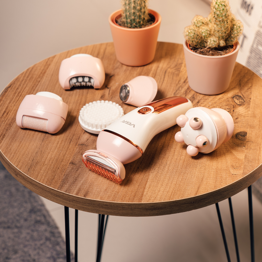 ELEKTRIČNI VODOOTPORNI EPILATOR I SET ZA ULEPŠAVANJE 6 U 1 VGR