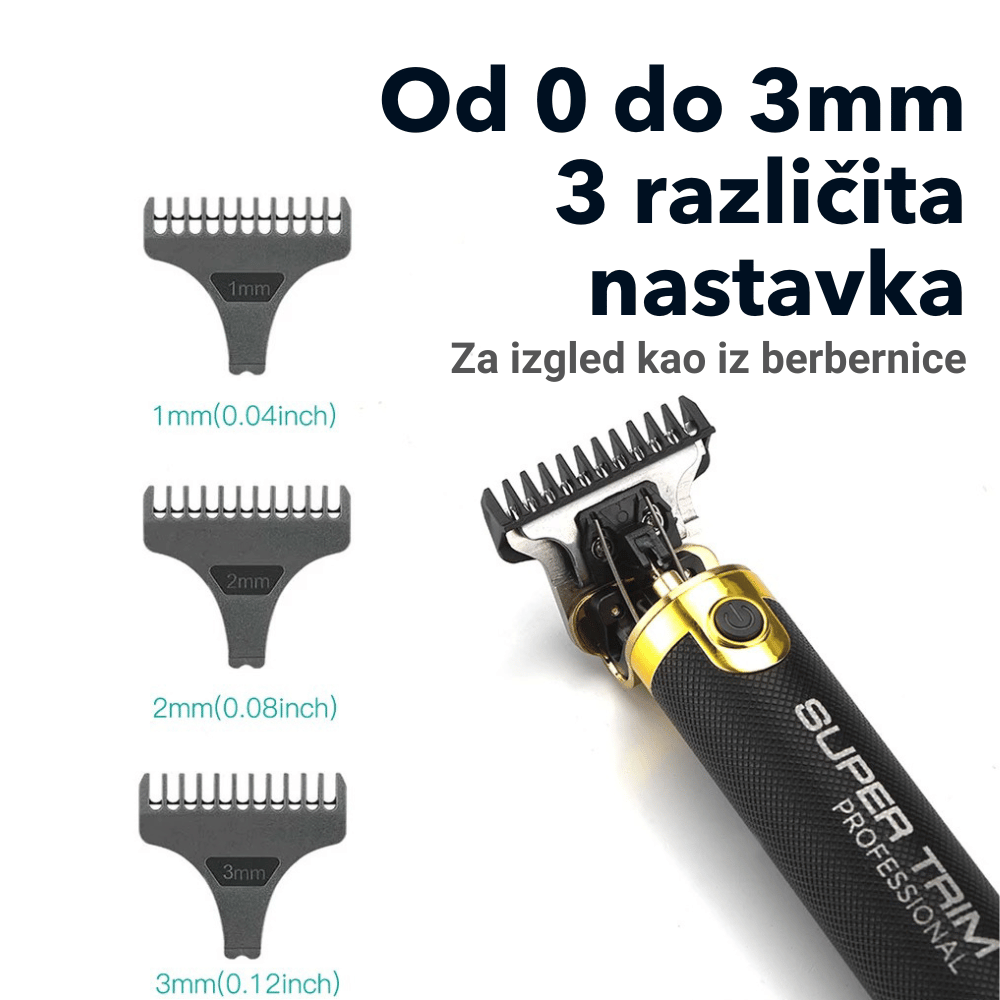 Profesionalni trimer za kosu i bradu cesljevi
