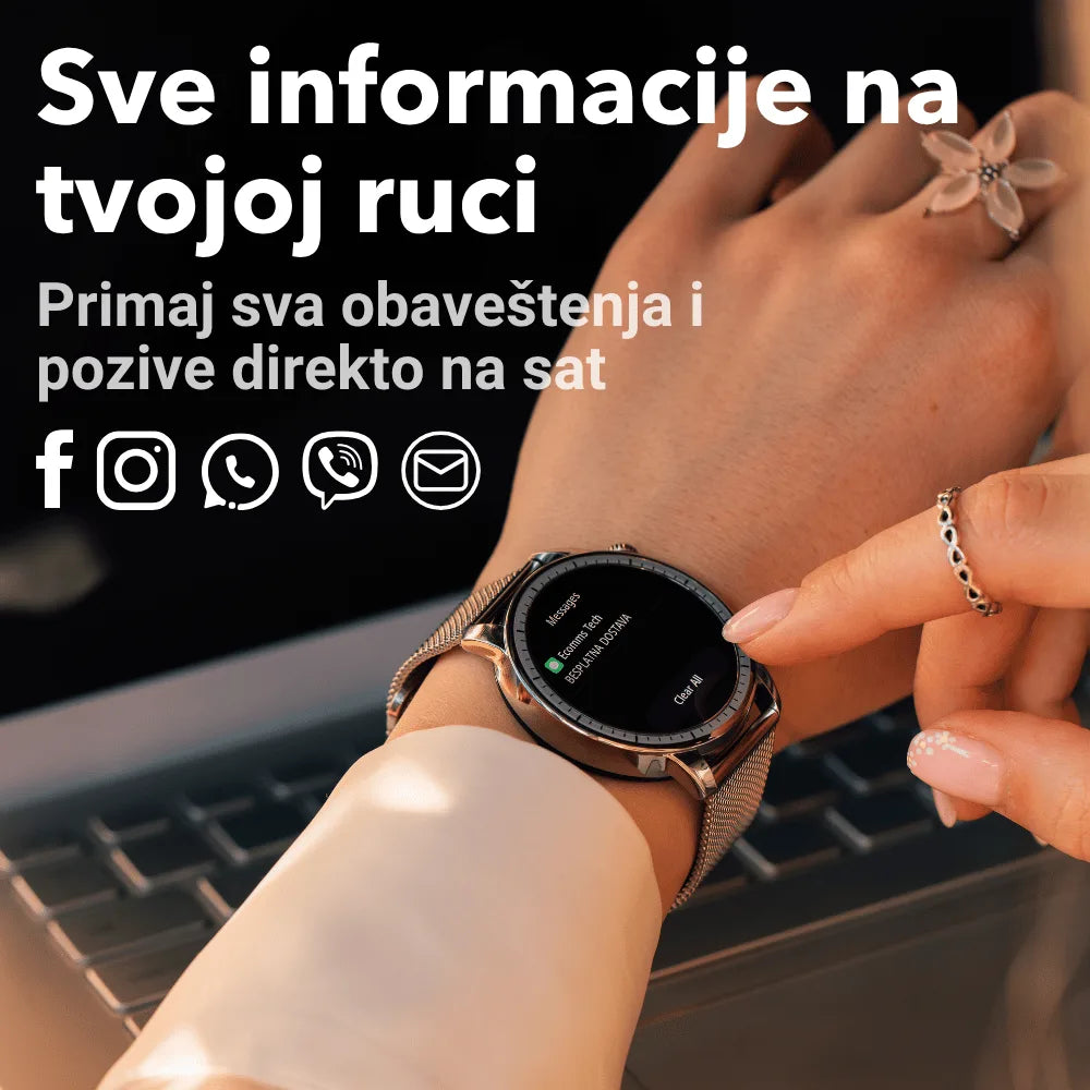 ŽENSKI PAMETNI SAT - TECH SMART WATCH